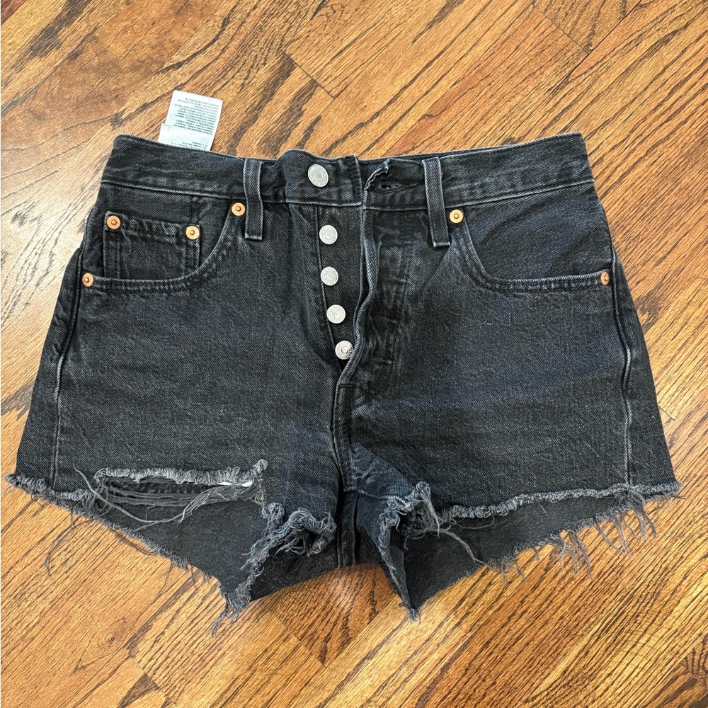 Black Denim Women's Shorts